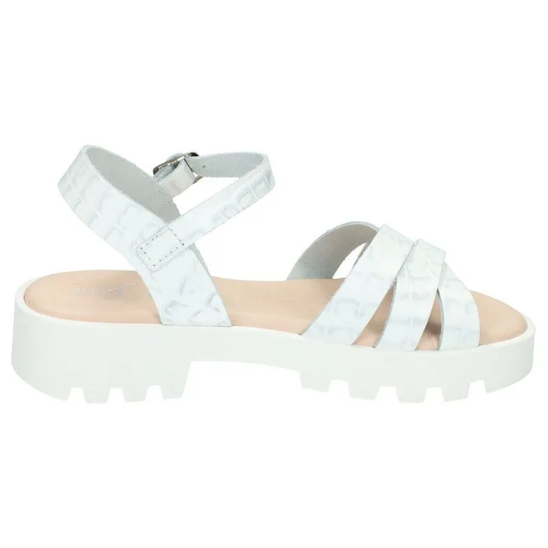 206 SANDALIAS DE PIEL color BLANCO