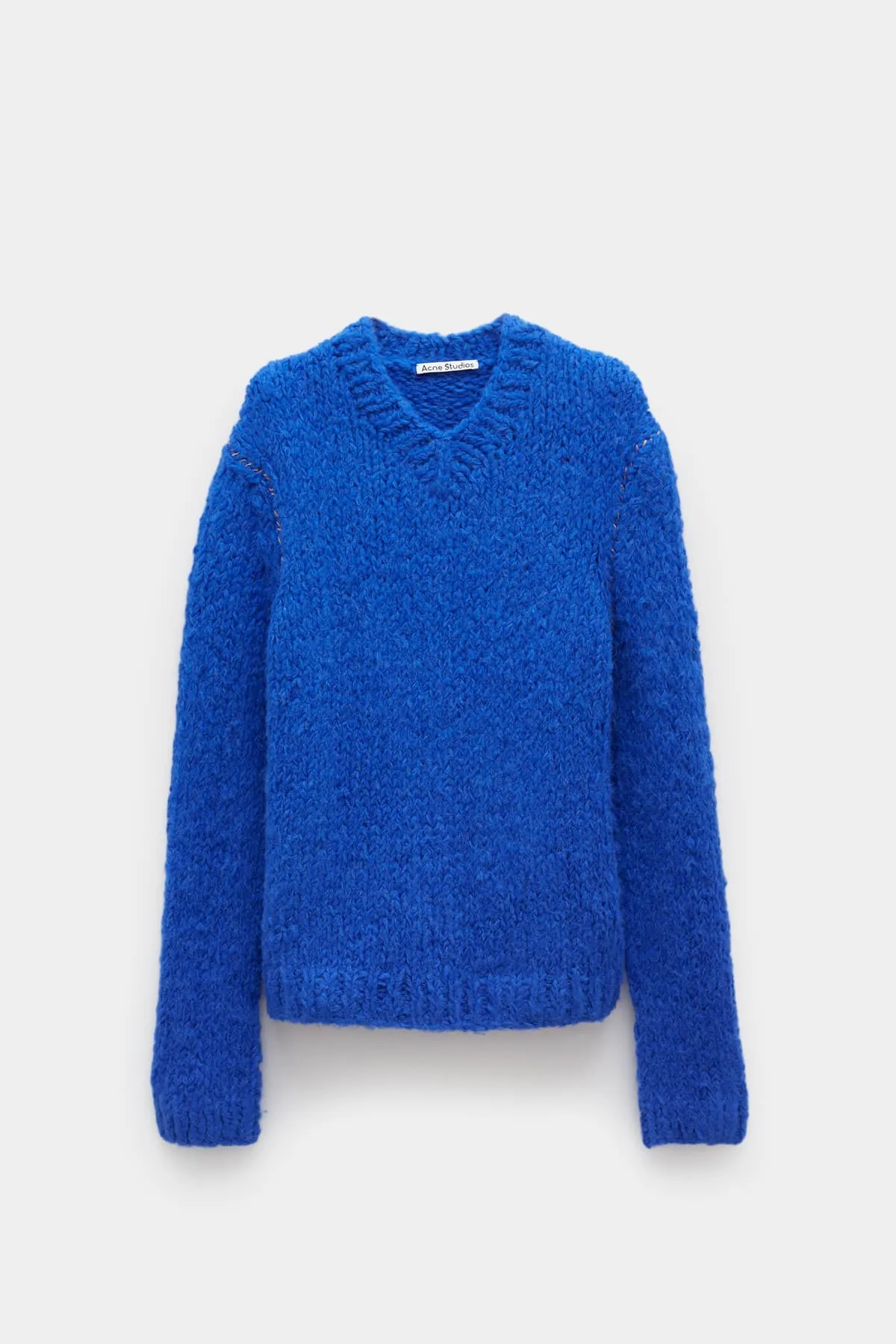ACNE STUDIOS DEEP BLUE KNITTED ALPACA MIX SWEATER
