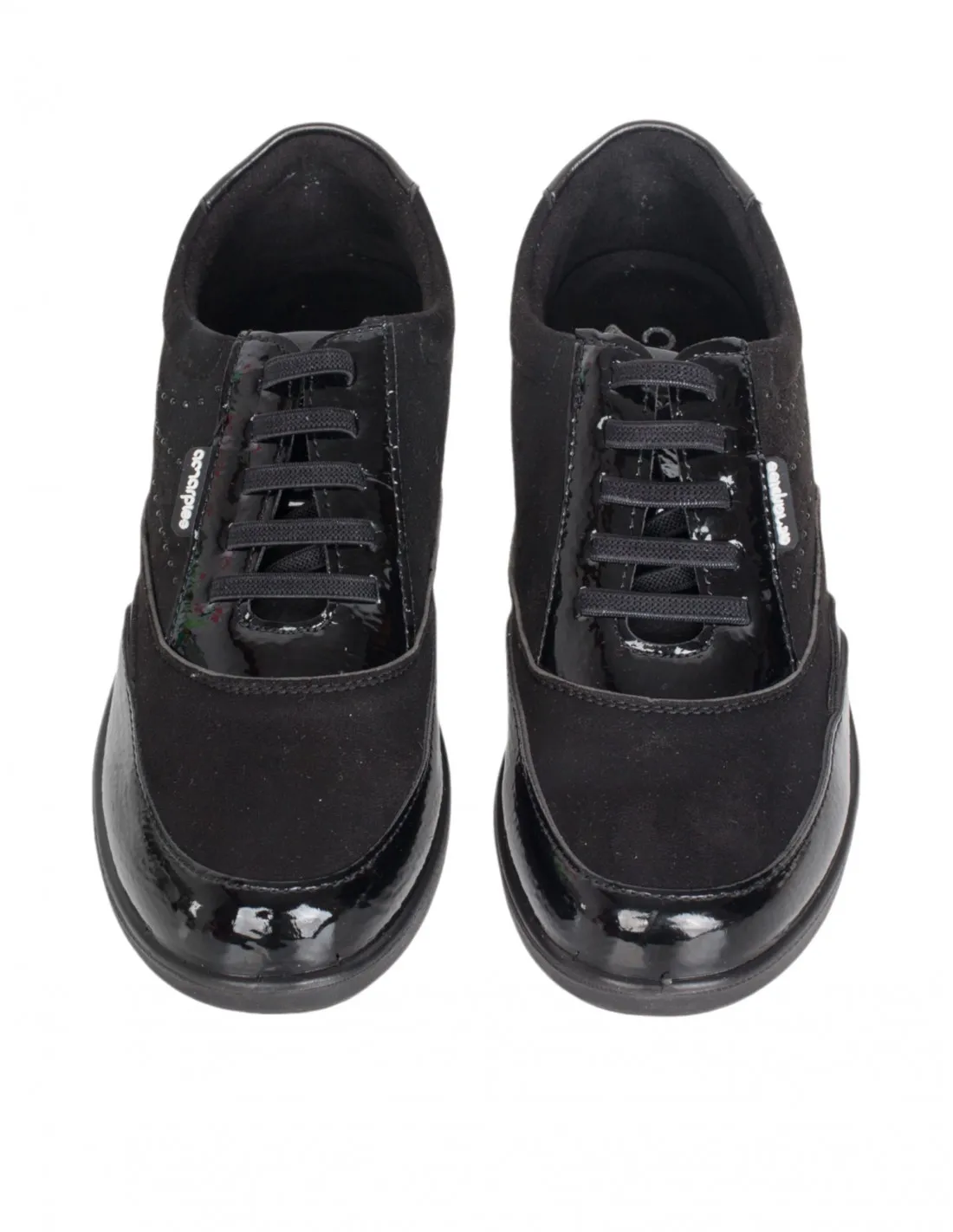 AMARPIES Zapatos Cuña Negros