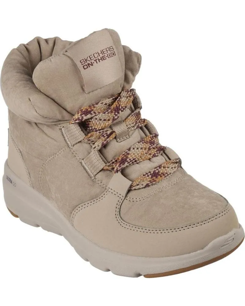Botines SKECHERS  de Mujer GLACIAL ULTRA-TREND UP  BEIG