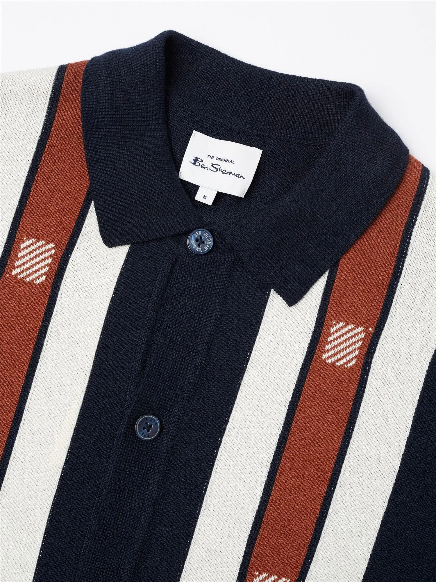 Button Through Mod Polo Shirt