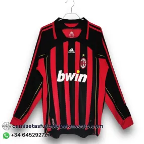 Camiseta AC Milan 2006-2007 Local Manga Larga