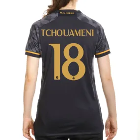 Camiseta adidas 2a Real Madrid Tchouameni mujer 2023 2024