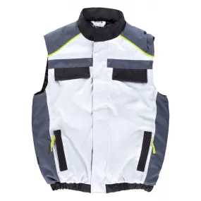 Chaleco acolchado tricolor WORKTEAM WF5853 en tejido Oxford