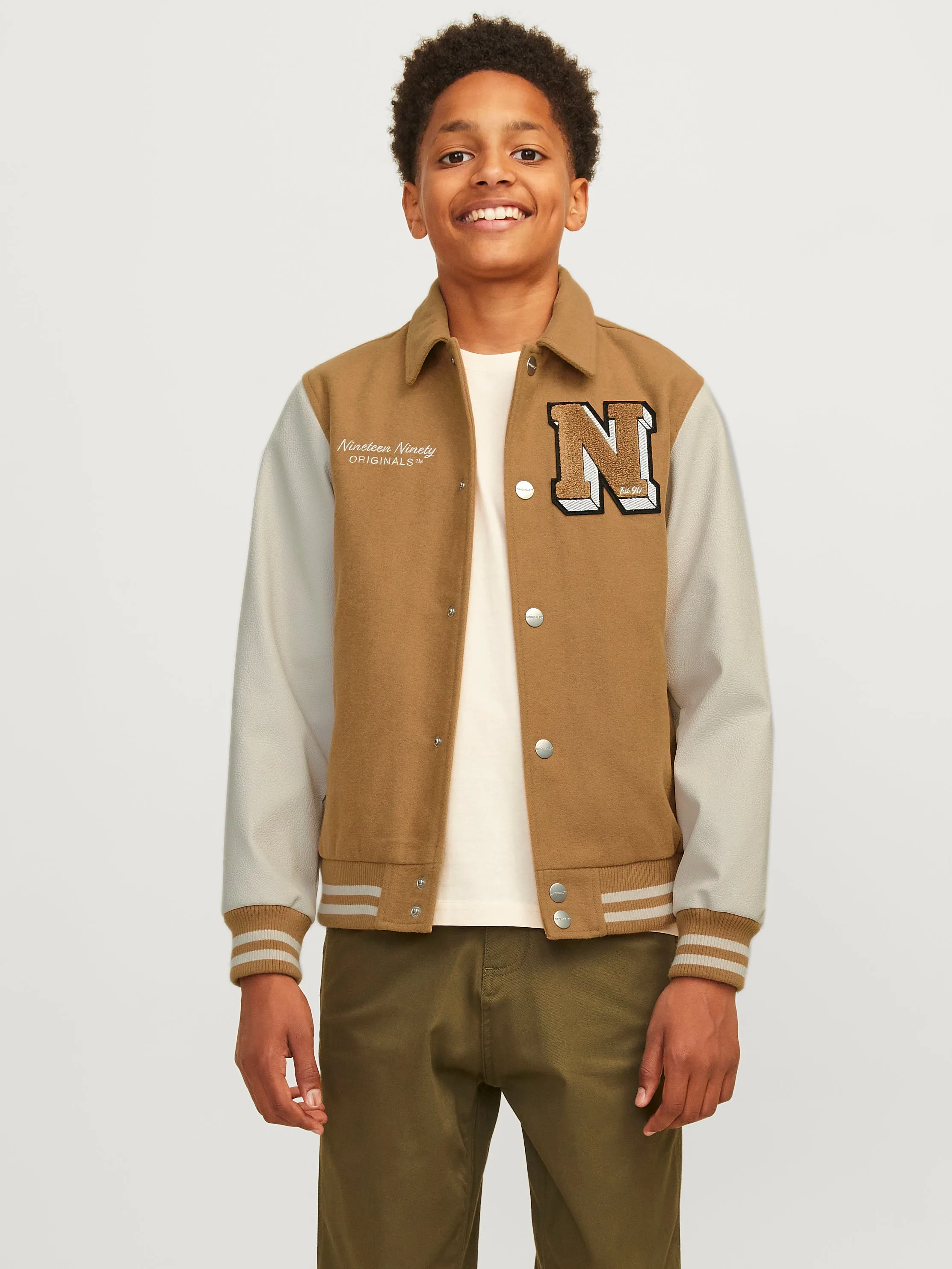 Chaqueta estilo béisbol Junior | Marrón claro | Jack & Jones®