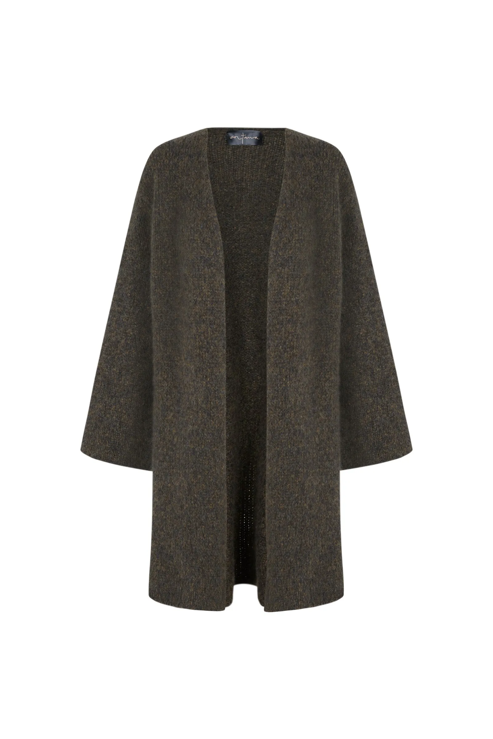 Dan, cashmere and silk green melange oversized jacket