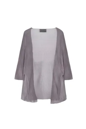 Giulia, lavender silk knit jacket