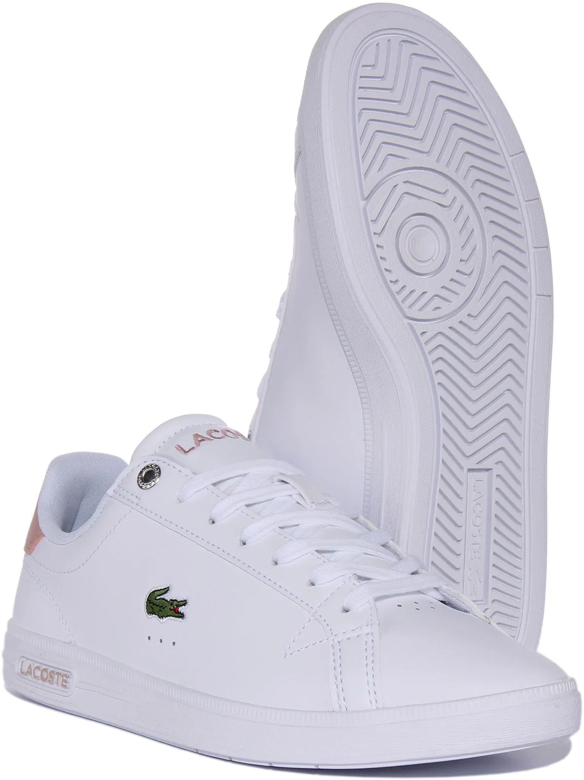 Lacoste Graduate Pro 123 2 SFA Zapatillas con cordones de piel para mujer en blanco blanco