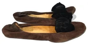 LANVIN Bailarinas T.UE 36.5 ante Castaño 