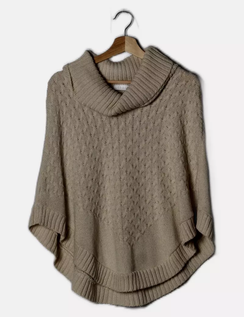 LEBASI Capa y poncho de punto