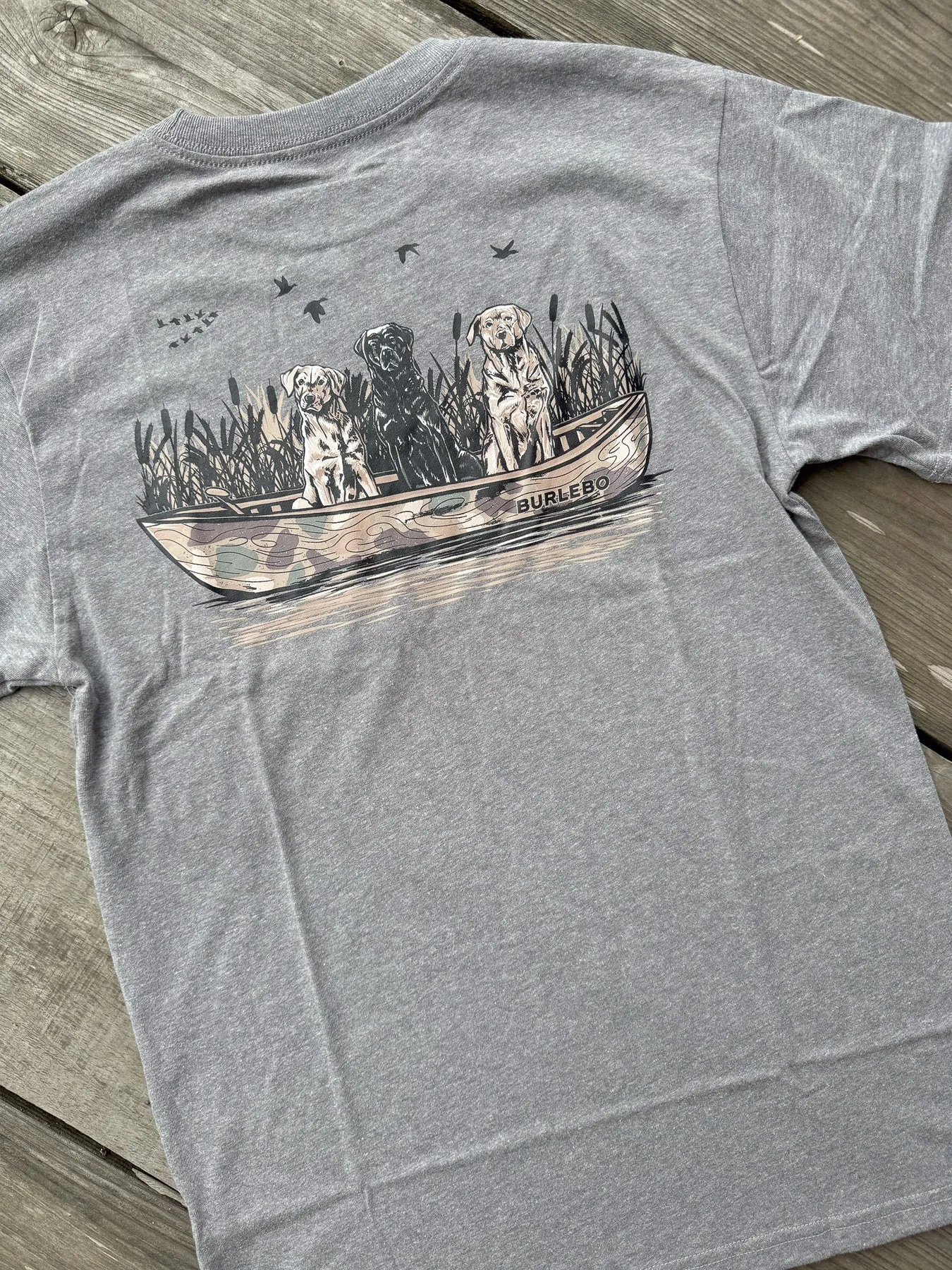 Men's Burlebo Dogs on Boat T-Shirt-