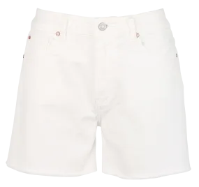 MKT THE PLAYA ISLAND DRILL - Short vaquero recto de mezcla de algodón en blanco