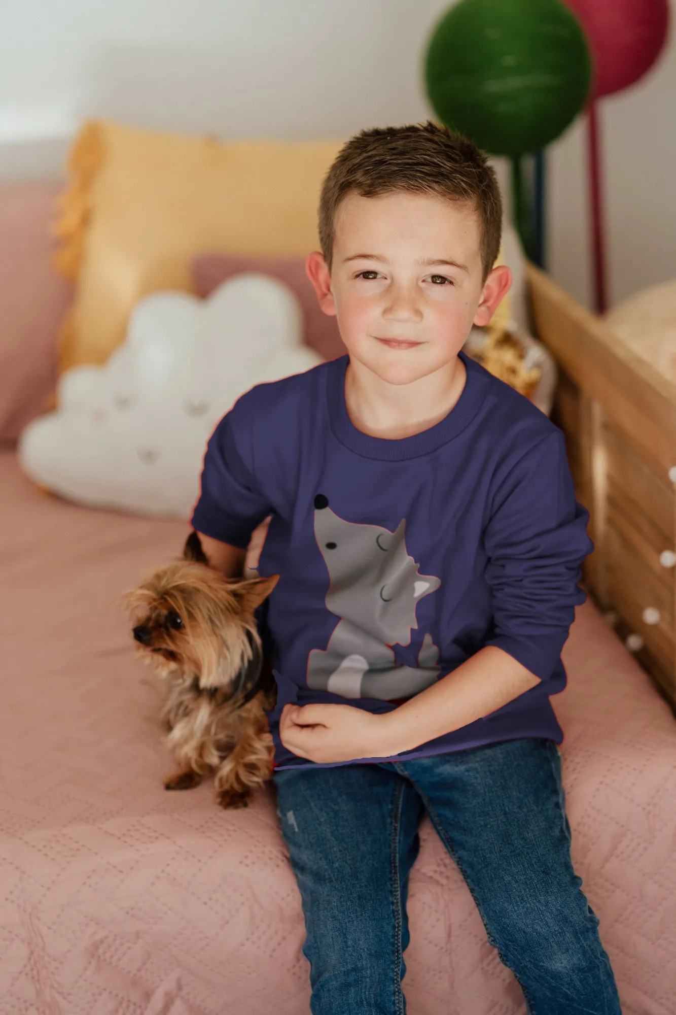 Mon Petit Bonbon Little Red Riding Hood Collection sweatshirt for boys