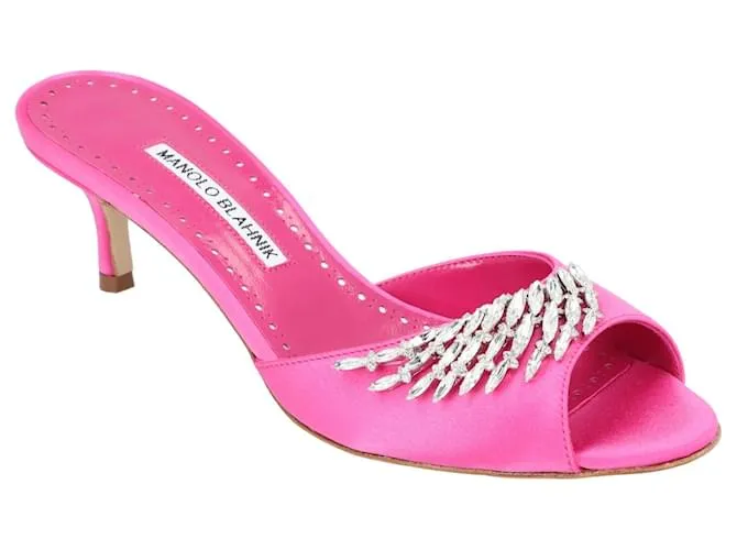 Mule Rosa Manolo Blahnik Lumada Fabio 050 
