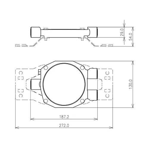 Multiband diplexor 800-900/1800-2100 MHz 7-16 hembra DC todos