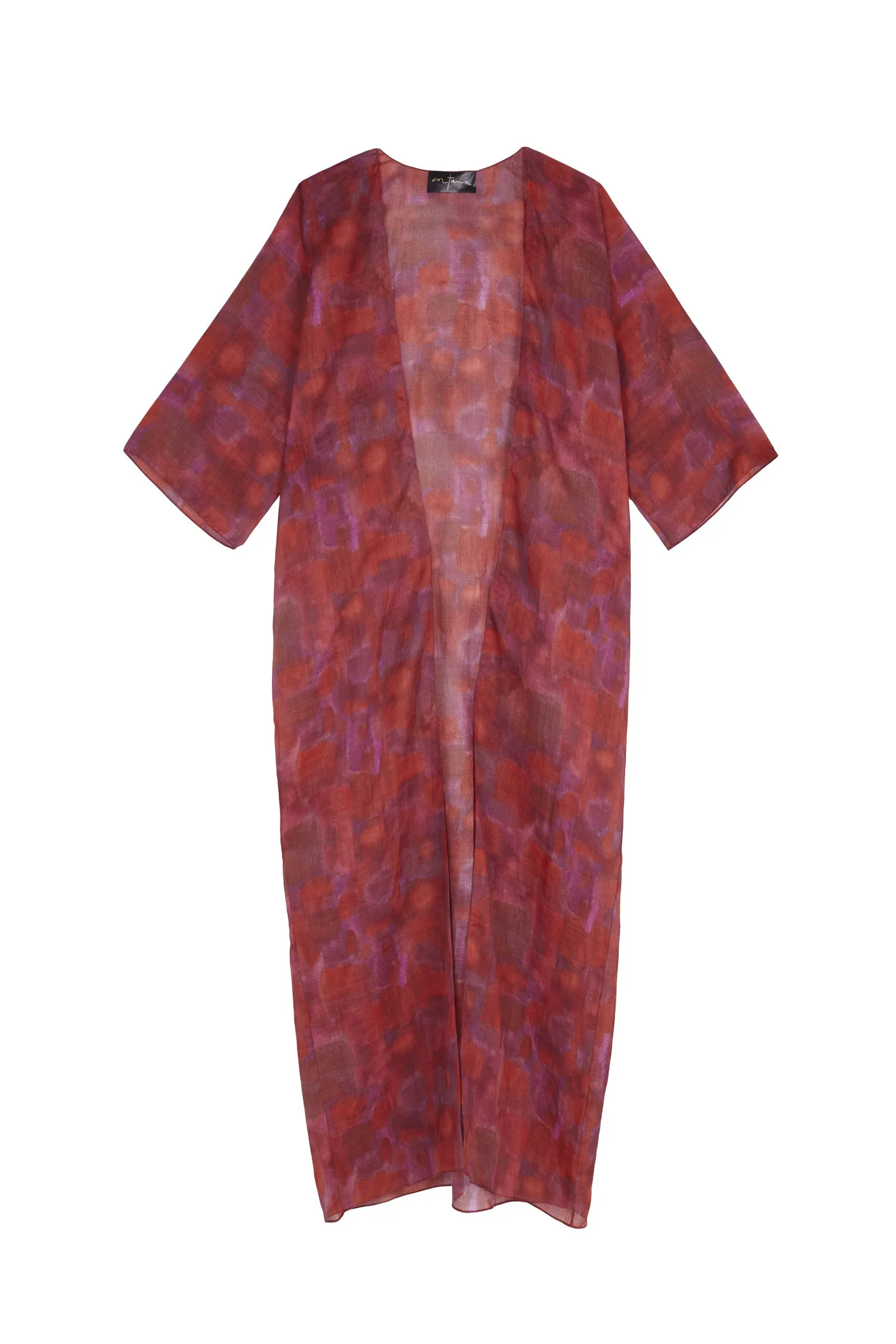 Nina, long indira print jacket