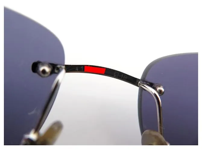 NUEVE GAFAS DE SOL CARTIER PANTHERE DE METAL PLATA NUEVAS GAFAS DE SOL 