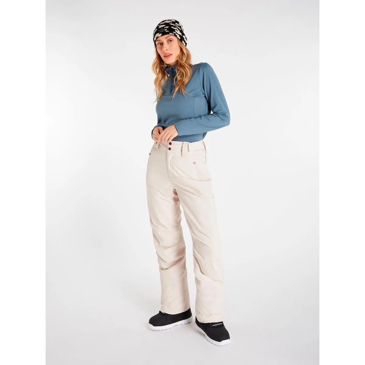 Pantalón Mujer Cinnamon Snowpants Protest Blanco