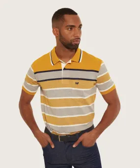 Polo Cuello Tejido  Preteñido Con Bolsillo-