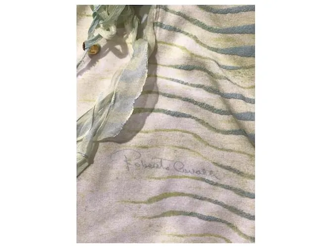 ROBERTO CAVALLI Tops Camiseta.Sintético Internacional S Verde 