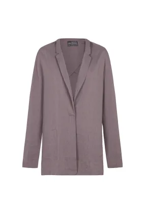 She, lavender jacket
