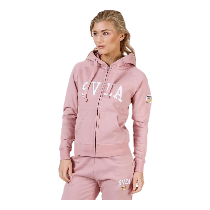 Svea Judit Zip Hood Pink