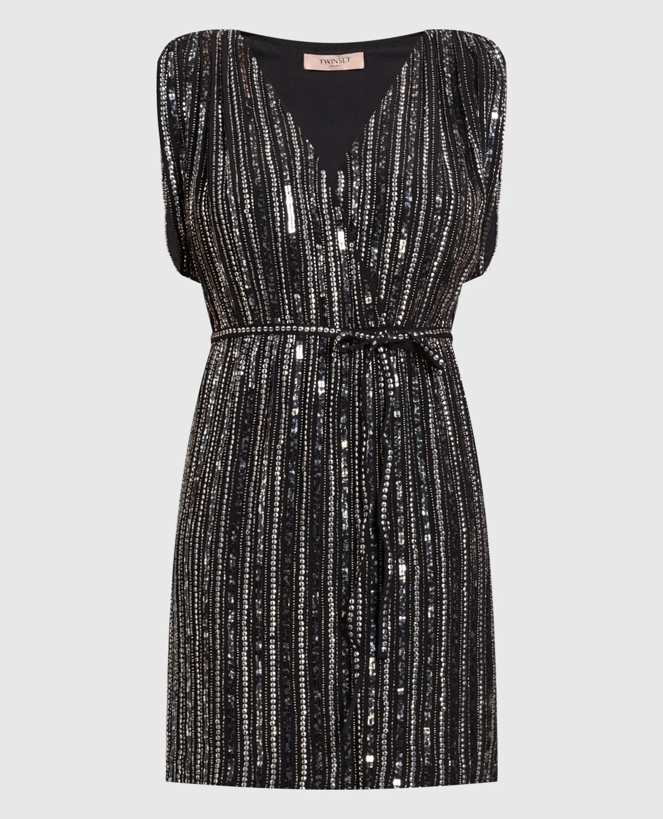 Twinset Black dress with sequins
