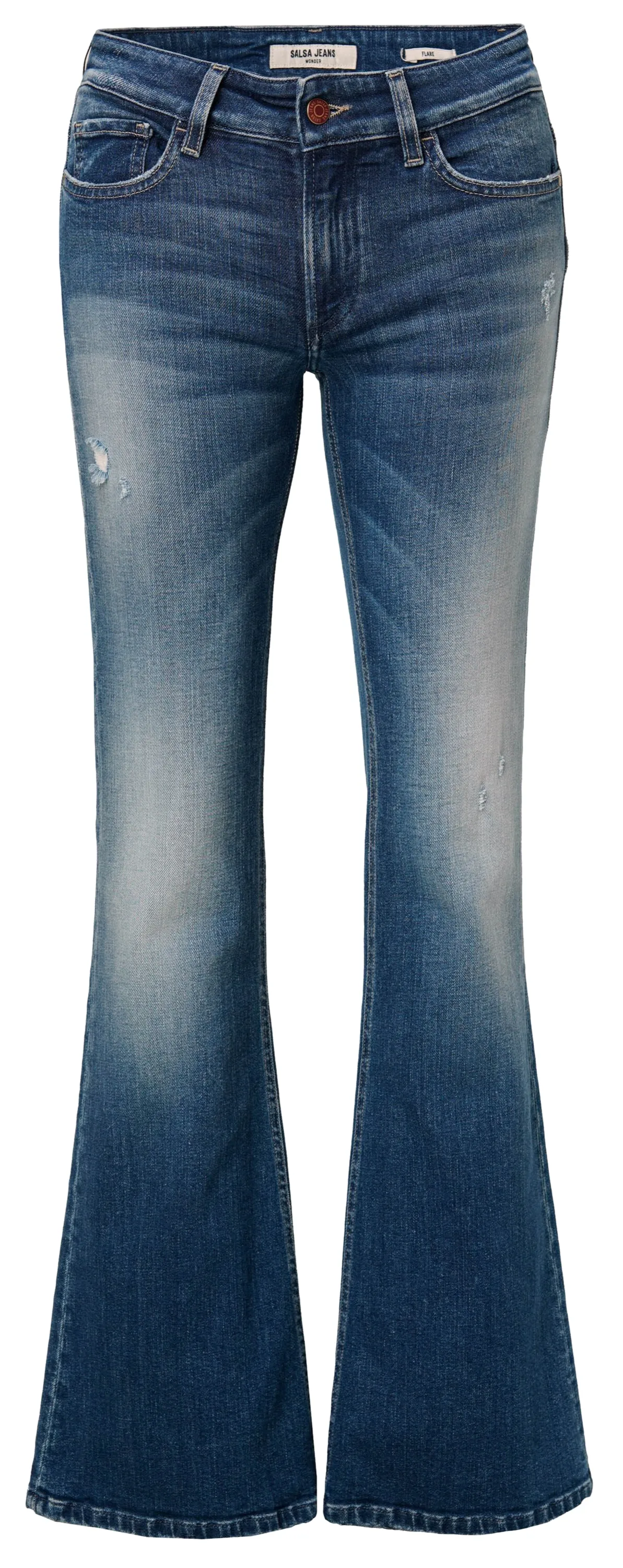 VAQUEROS WONDER PUSH UP FLARE MUJER SALSA
