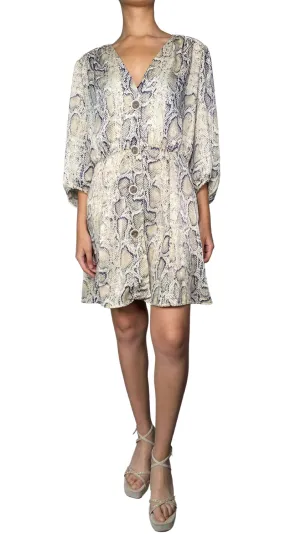 ZARA Vestido Mini Estampado Snake